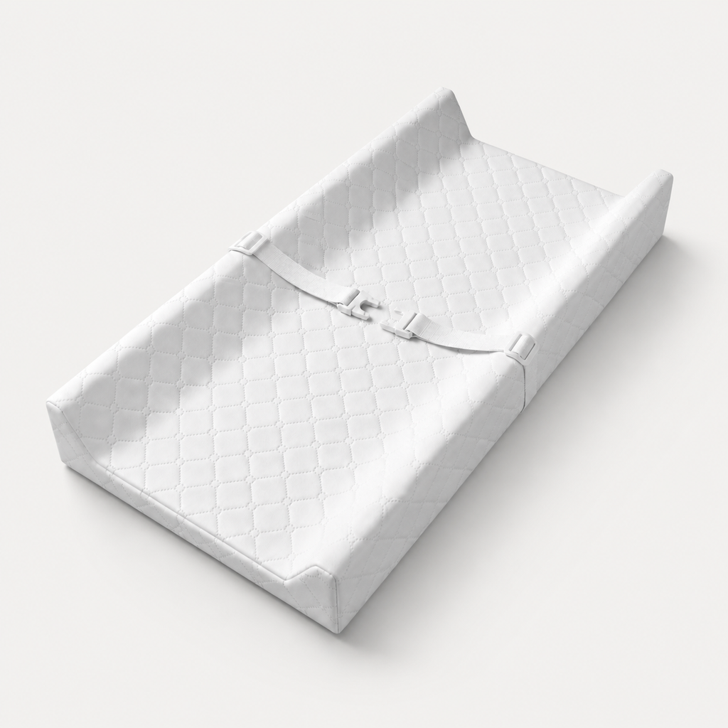 Matelas à langer blanc 80 x 40 x 10 cm, vue studio | NOLIERA