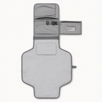 Matelas à langer nomade gris déplié 58 x 80 cm | NOLIERA