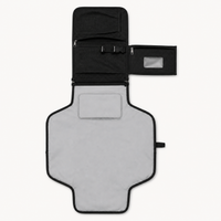 Matelas à langer nomade noir déplié 58 x 80 cm | NOLIERA