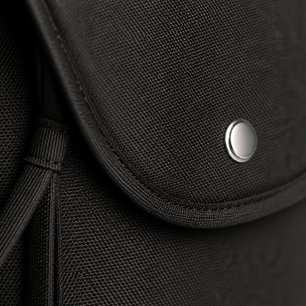 Détail du bouton pression de la pochette à couches | NOLIERA