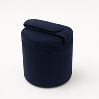 Sac isotherme à biberon bleu profond en néoprène, vue studio | NOLIERA