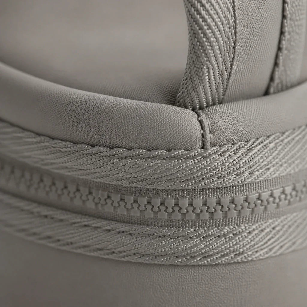 Détail du néoprène et de la fermeture du sac isotherme | NOLIERA