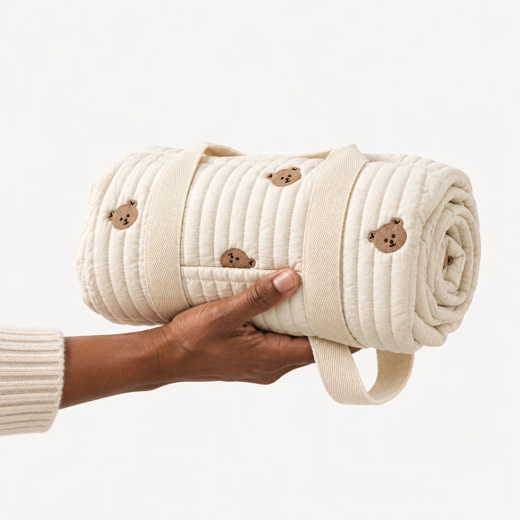 Sac de maternité matelassé roulé à plat pour le rangement